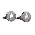 Sterling Silver Cufflink's, Round, 1/2"